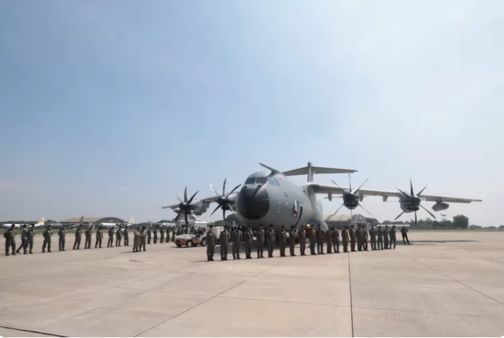 Pesawat Airbus A400M Tiba di Jakarta, Prabowo Nego 4 Unit Tambahan 